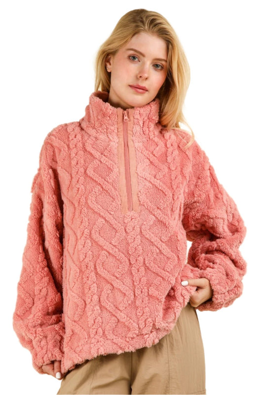 Soft Cable Pattern Pullover