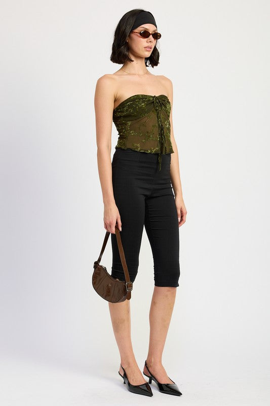 Floral Lace Tube Top